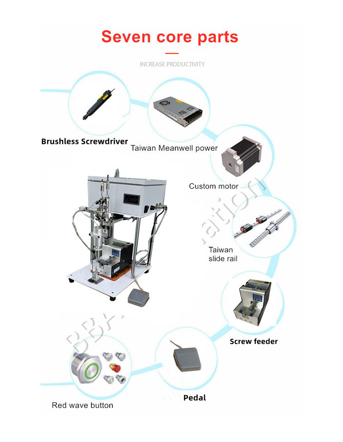 Machine de distributeur de vis