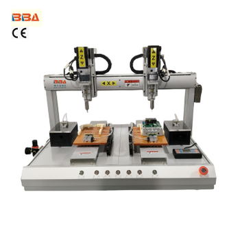 Robot de fixation BBA Auto Vis avec mangeoire à deux vis et têtes de tournevis double pour un ensemble simultané à deux vis