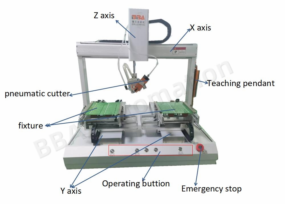 双 平台 剪脚机 剪脚机 爆炸图 带 logo