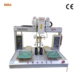 Système de soudage robotique à soudage à double pointe en fer pour le soudage PCB Factory