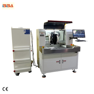 Machine de dépannage de circuits imprimés avec intégration de production CMS en ligne et boîtier de sécurité avec capteurs pour lignes d'assemblage d'électronique CMS