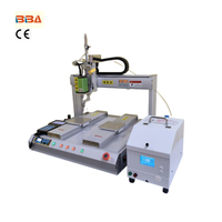 BBA Desktop Dual Working Plateforme Mode de soufflage Dispensateur Machine d'alimentation de fixation de vis de vis Automatique