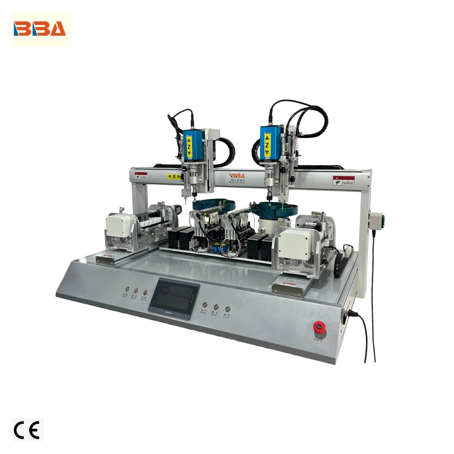 Machine à plaquettes filetées automatique pour un alignement des plaquettes guidé par vision dans des géométries complexes et des types de composants mixtes, réduisant ainsi les taux de rebut et de reprise