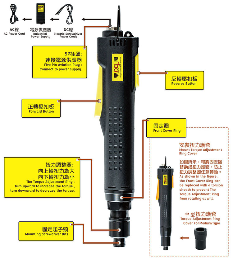 tournevis &eacute;lectrique industriel