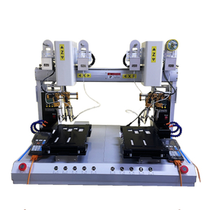 Machine de soudage Full Automating Dual Soudering Iron Head pour PCB avec un long soudage à broches