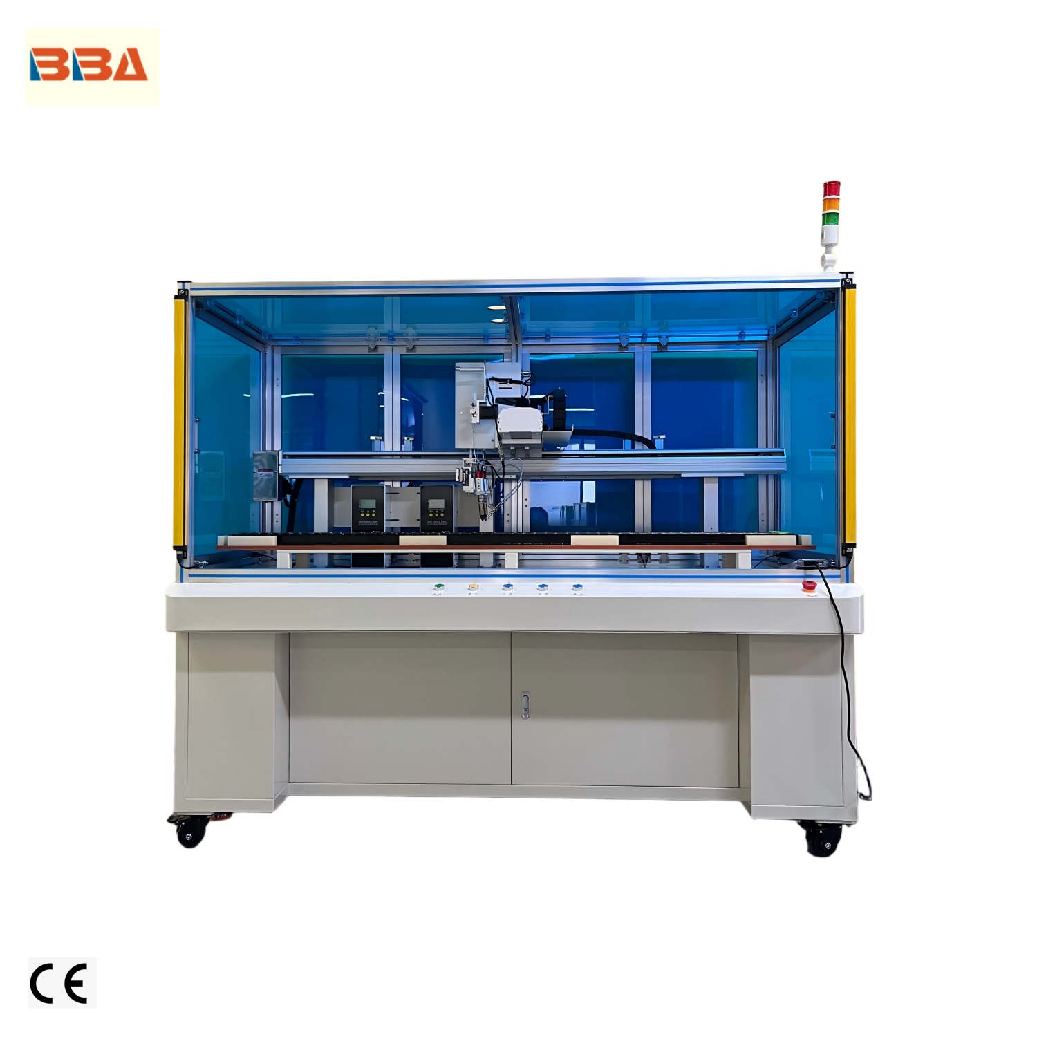 Machine à souder automatique à double tête de type armoire pour prise de courant PDU Robot de soudage automatique à double station pour le soudage de prises et de fiches PDU Fabricant chinois